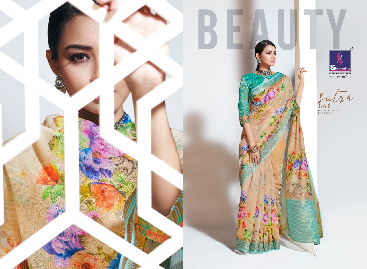 Shangrila Present Priyanshi Digital Sarees Catalogue