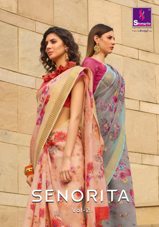 Shangrila Present Senorita Vol 2 Sarees Catalogue