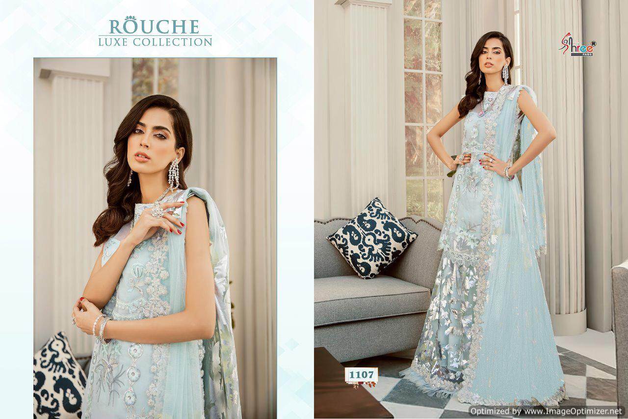 Shree Present Rouche Luxe Collection Faux Pakistani Suits