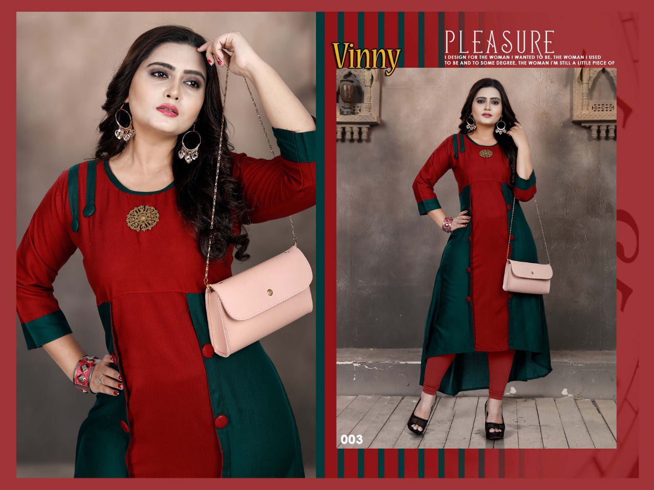 Vinny Designer Kurtis Catalogue