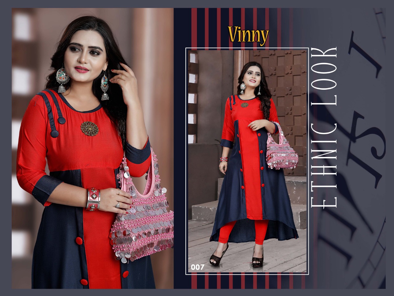 Vinny Designer Kurtis Catalogue