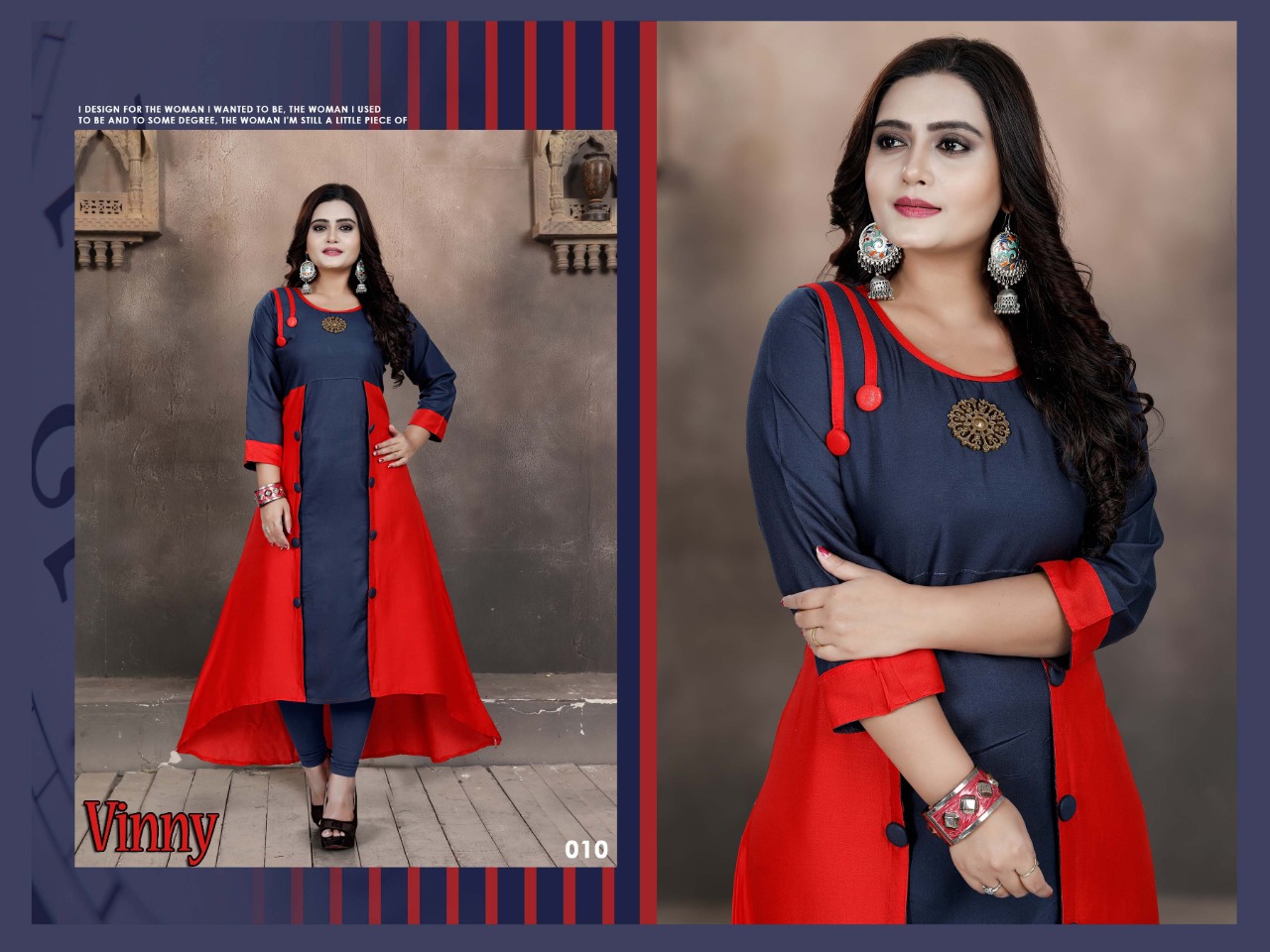 Vinny Designer Kurtis Catalogue
