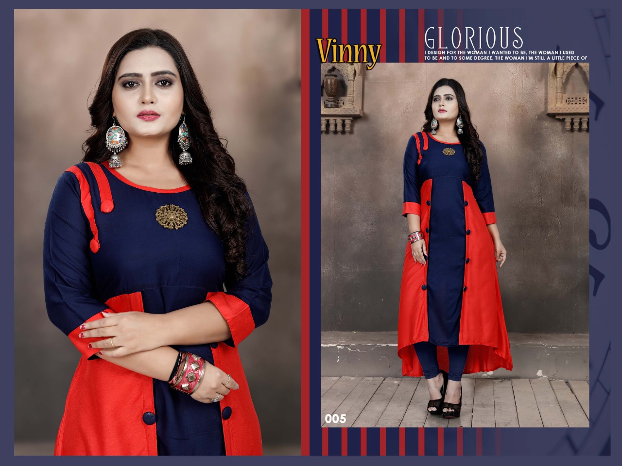 Vinny Designer Kurtis Catalogue