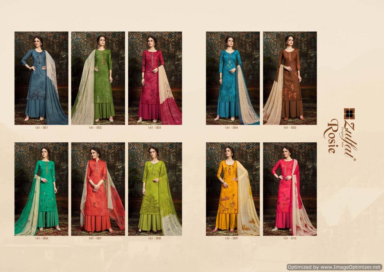 Zulfat Present Rosie Dress Material Collection.
