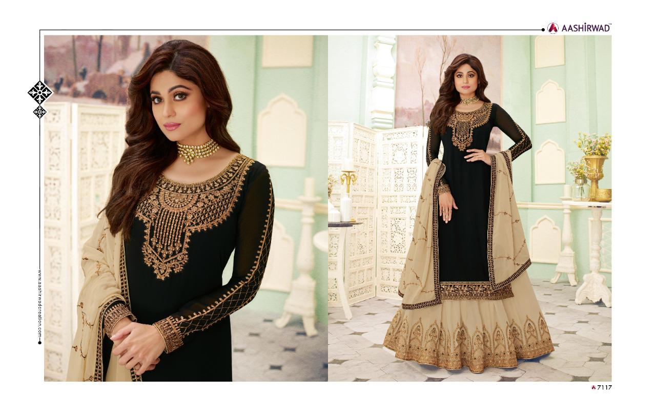 Aashirwad Present Fizza Designer Embroidered Salwar Suits