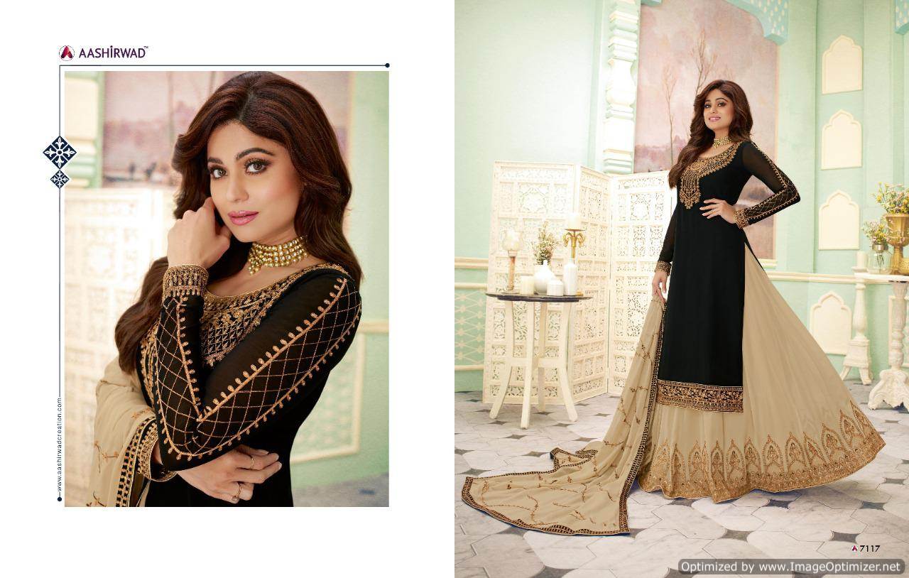 Aashirwad Present Fizza Designer Embroidered Salwar Suits