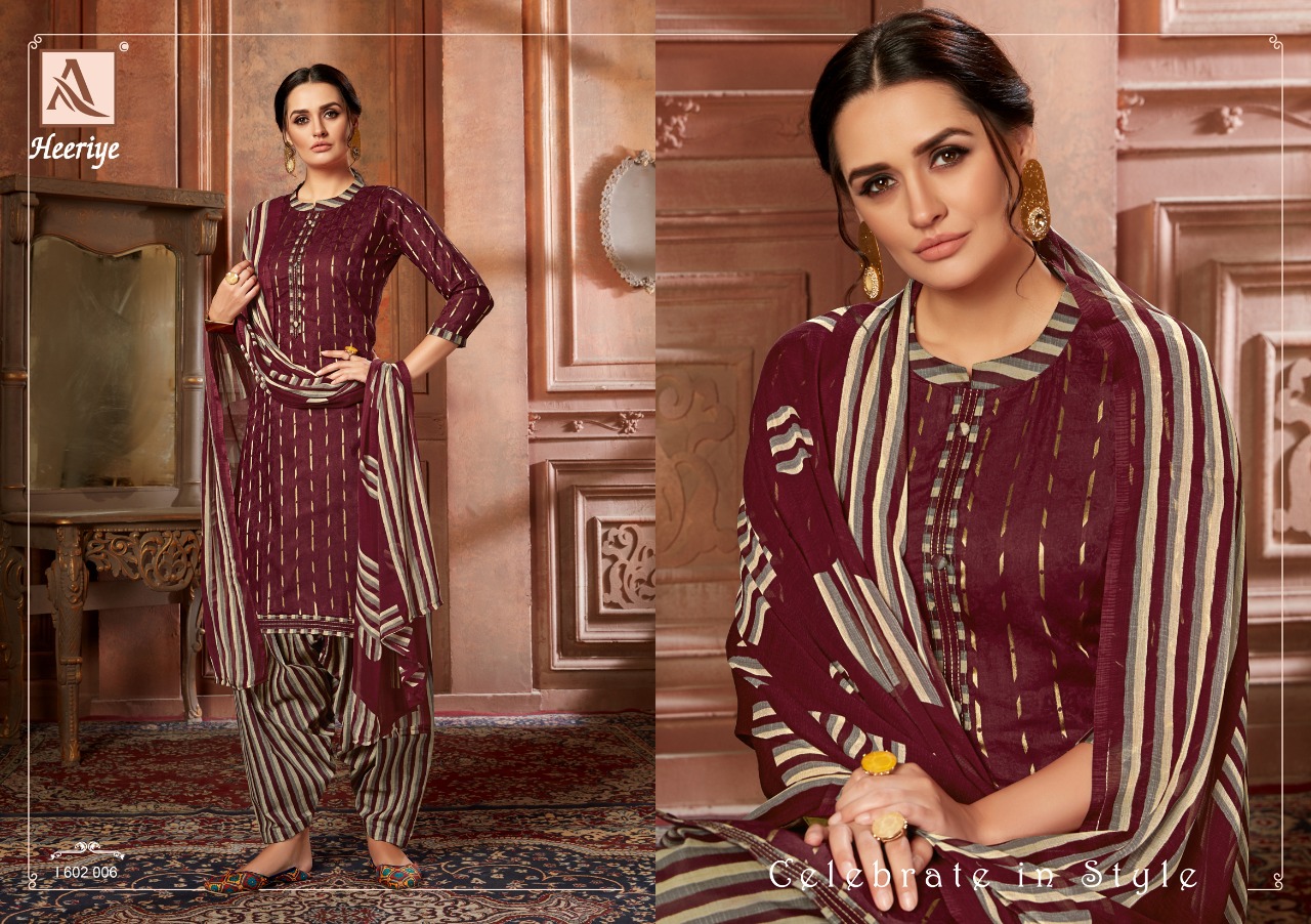 Alok Present Heeriye Dress Material Catalogue