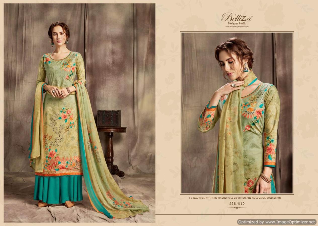 Belliza Present Florals Vol 2 Digital Printed Dress Material