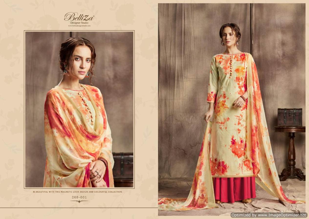 Belliza Present Florals Vol 2 Digital Printed Dress Material