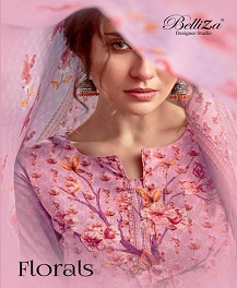 Belliza Present Florals Vol 2 Digital Printed Dress Material