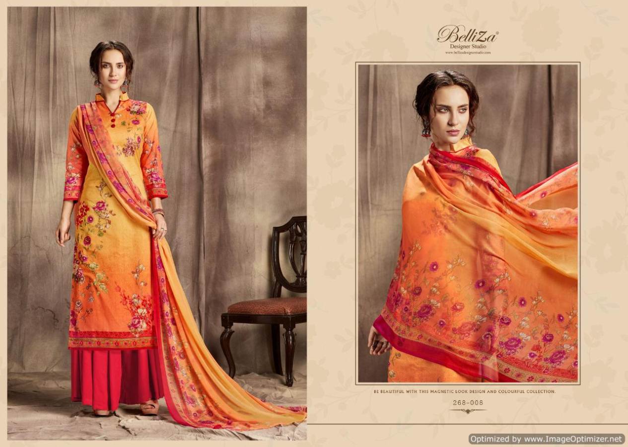 Belliza Present Florals Vol 2 Digital Printed Dress Material