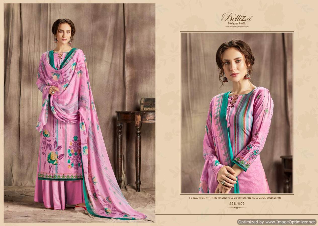 Belliza Present Florals Vol 2 Digital Printed Dress Material