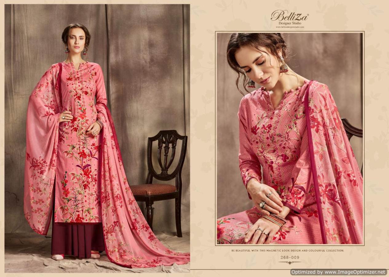 Belliza Present Florals Vol 2 Digital Printed Dress Material