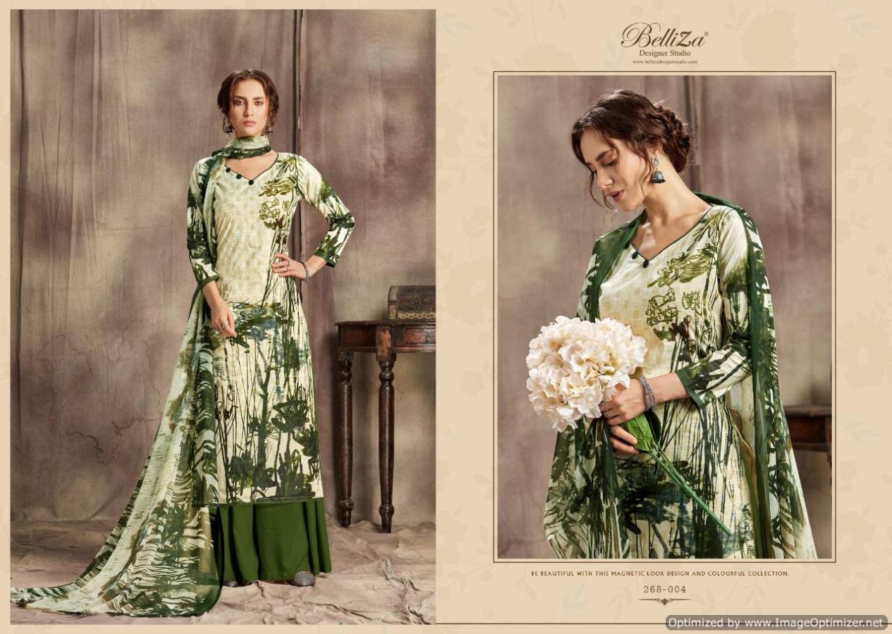 Belliza Present Florals Vol 2 Digital Printed Dress Material