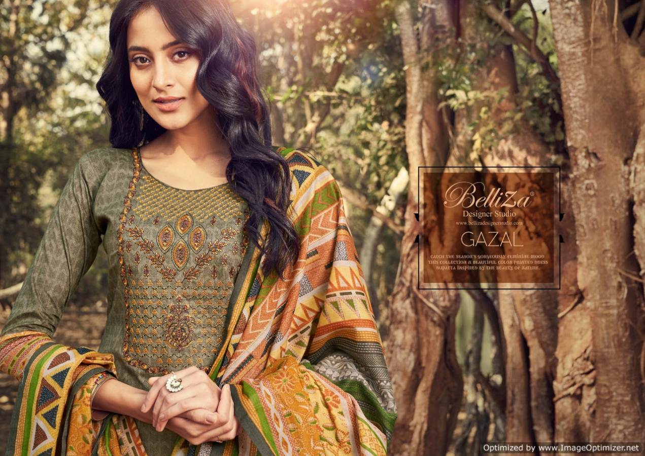 Belliza Present Gazal Digital Printed Dress Material