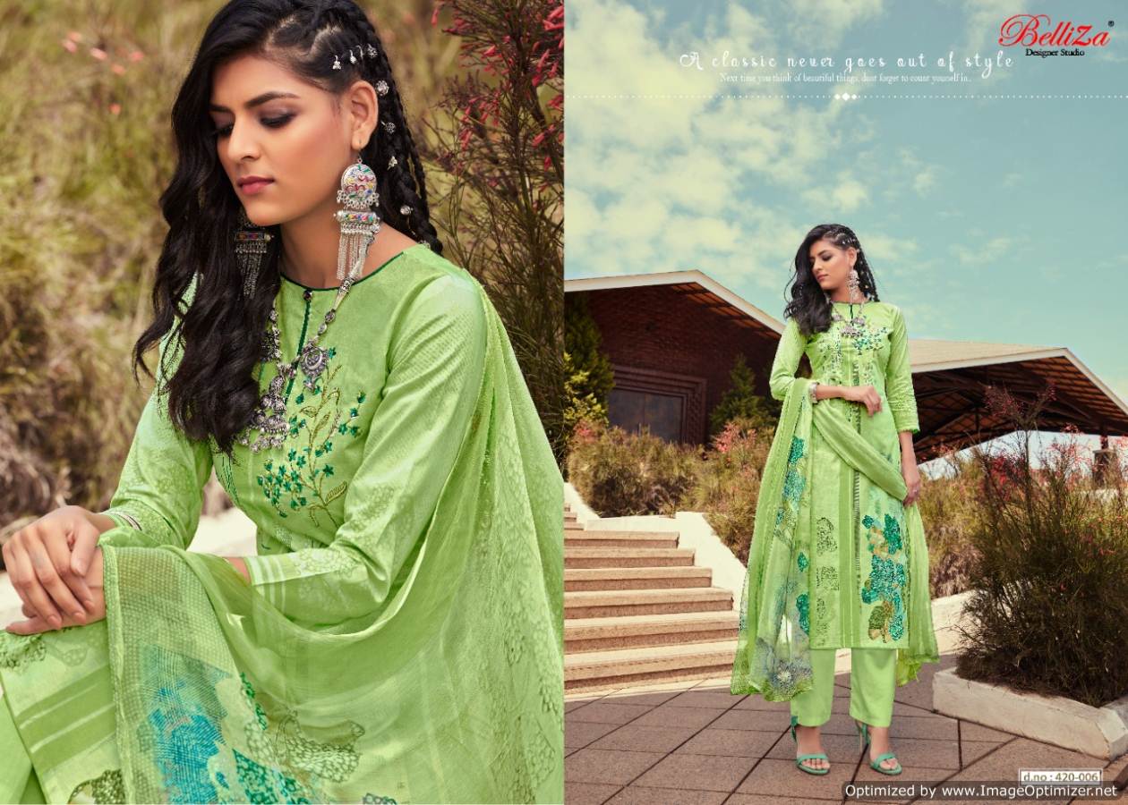 Belliza Present Mahira Dress Material Collection.