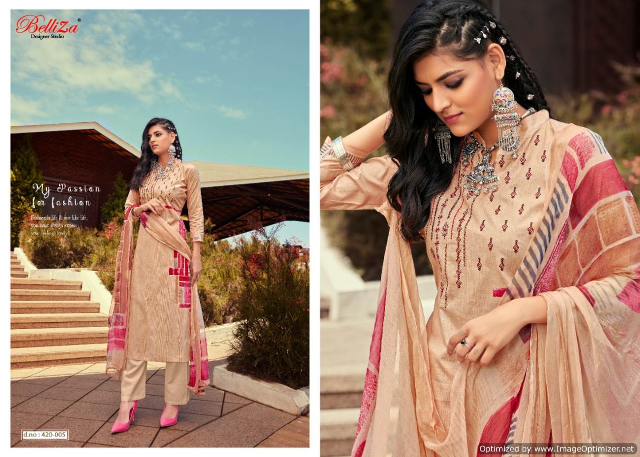 Belliza Present Mahira Dress Material Collection.