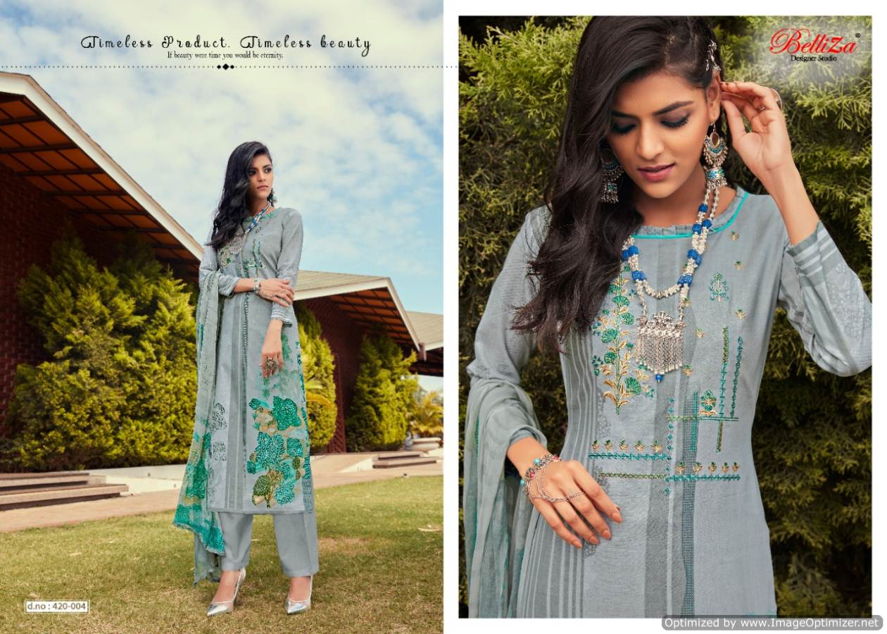 Belliza Present Mahira Dress Material Collection.