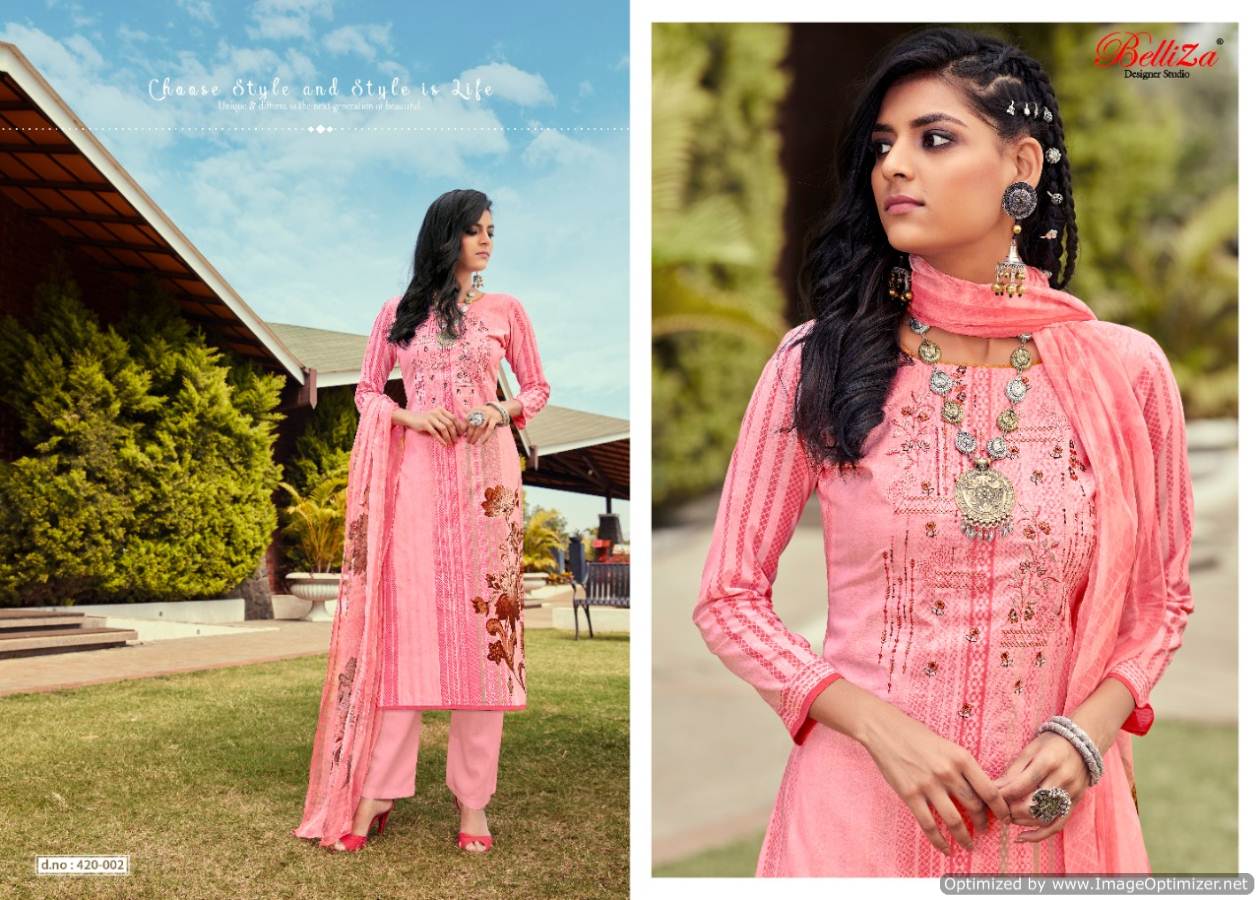 Belliza Present Mahira Dress Material Collection.