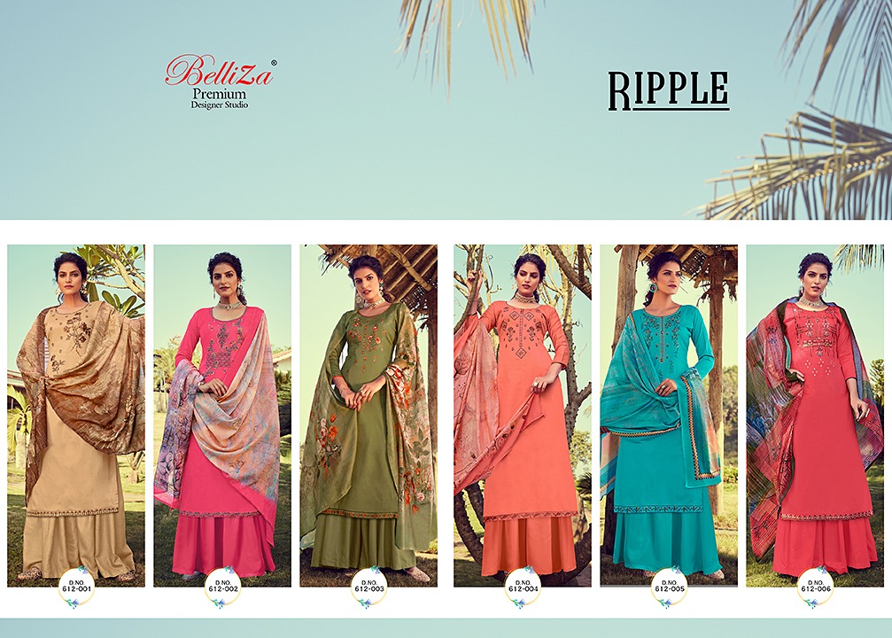 Belliza Present Ripple Dress Material Catalogue
