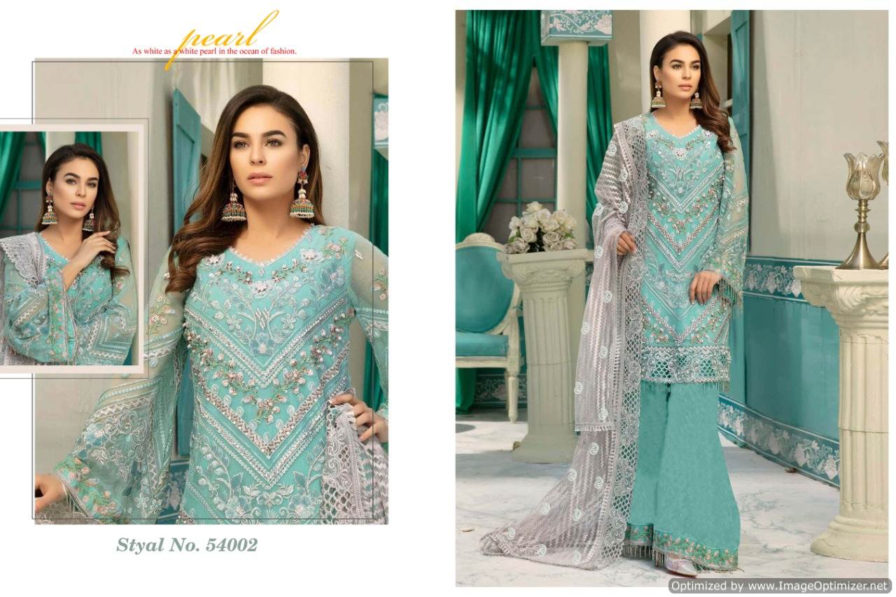 Shafnufab Charizma Georgette Pakistani Suits Collection In Green Colou –  Shafnu Fab