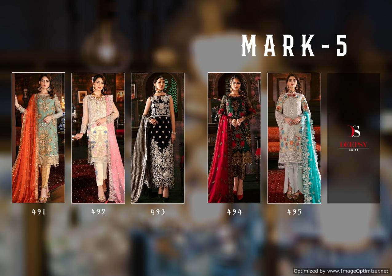 Deepsy Present Mark Vol 5 Pakistani Salwar Suits Catalogue