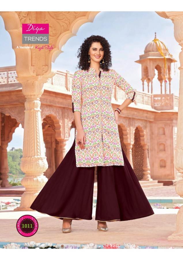 Diya Trends Present Bandhej 1 Kurti With Bottom