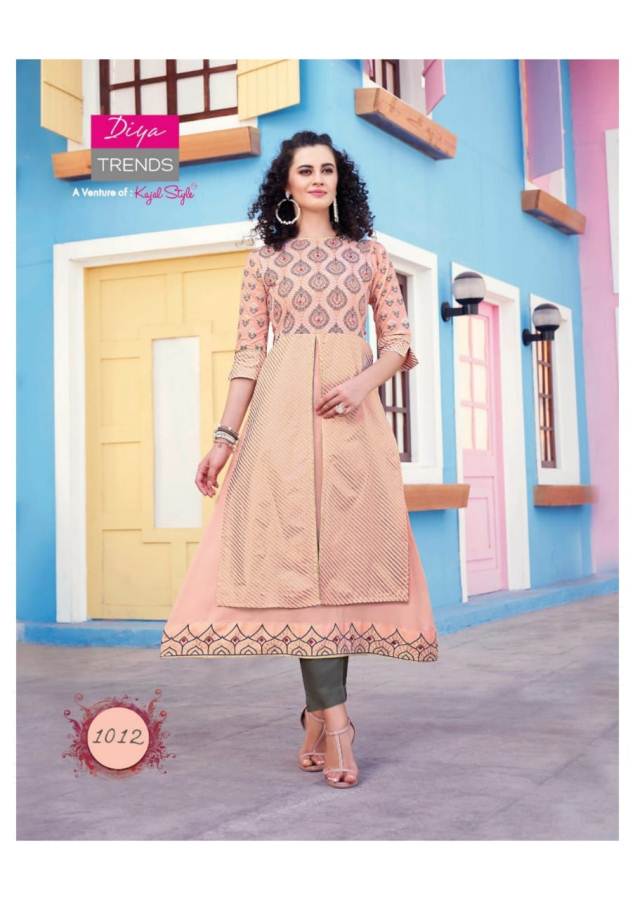 Diya Trends Present Scarlett Vol 1 Kurti With Shrug Collection