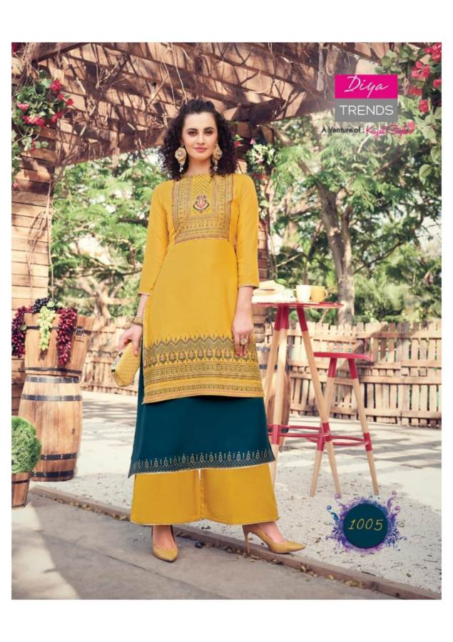 Diya Trends Present Scarlett Vol 1 Kurti With Shrug Collection