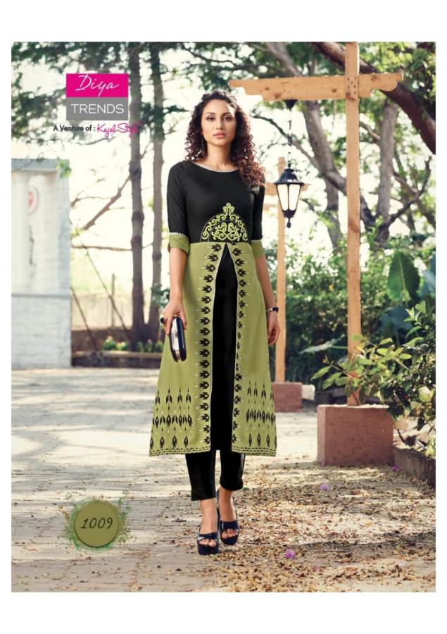 Diya Trends Present Scarlett Vol 1 Kurti With Shrug Collection