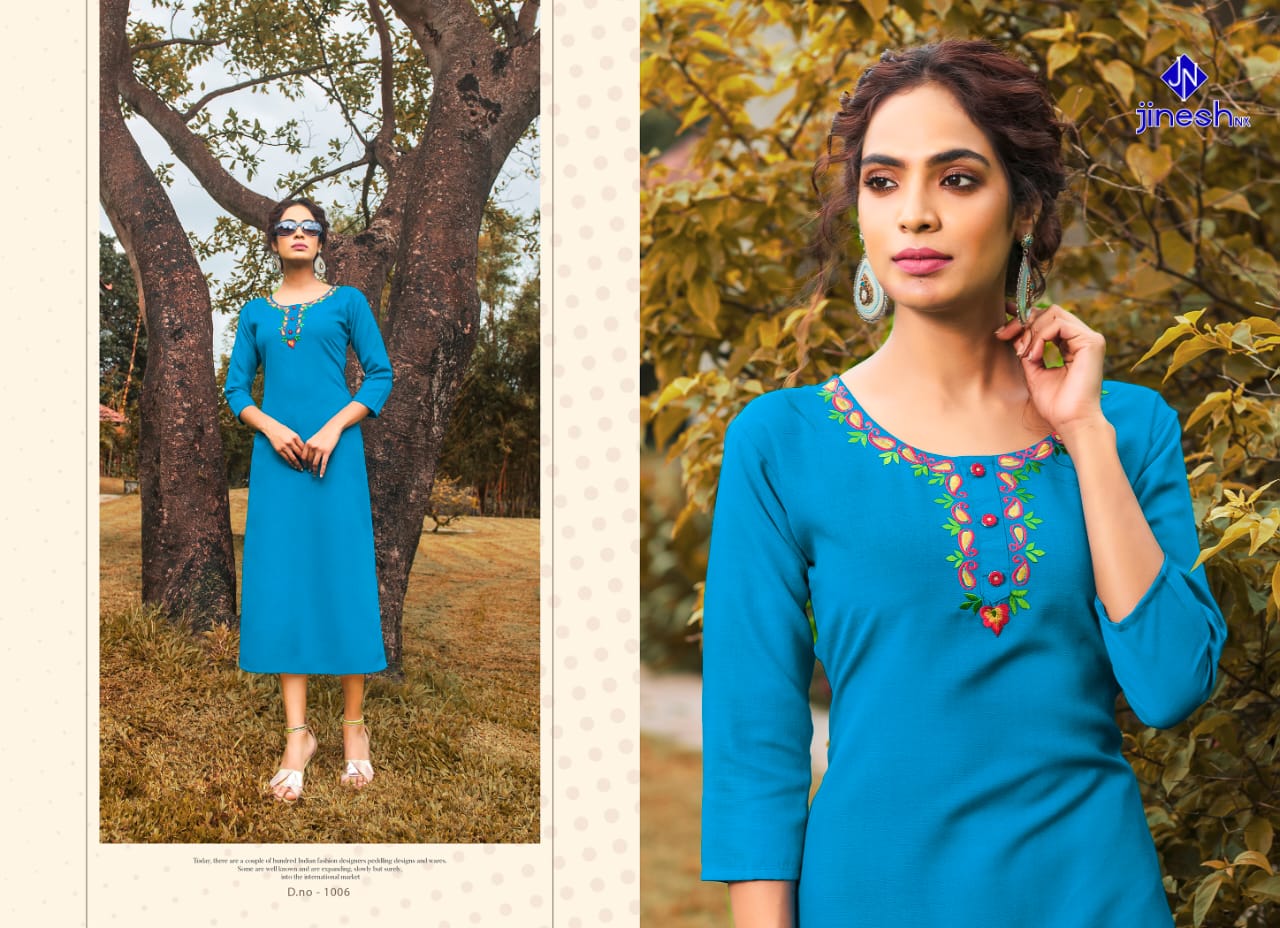 Jinesh Nx Present Aashiqui Plus Vol 1 Kurtis Catalogue