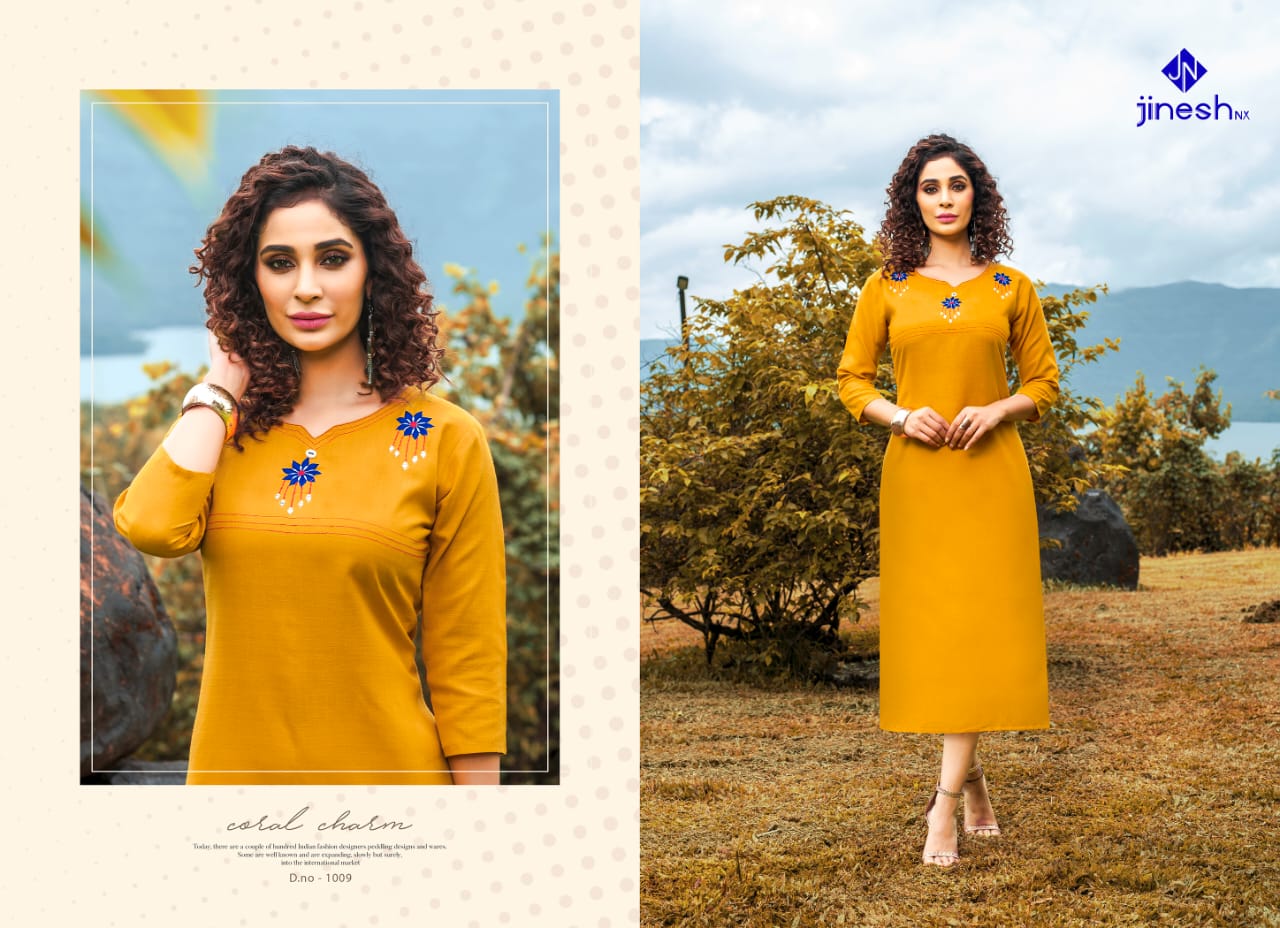 Jinesh Nx Present Aashiqui Plus Vol 1 Kurtis Catalogue