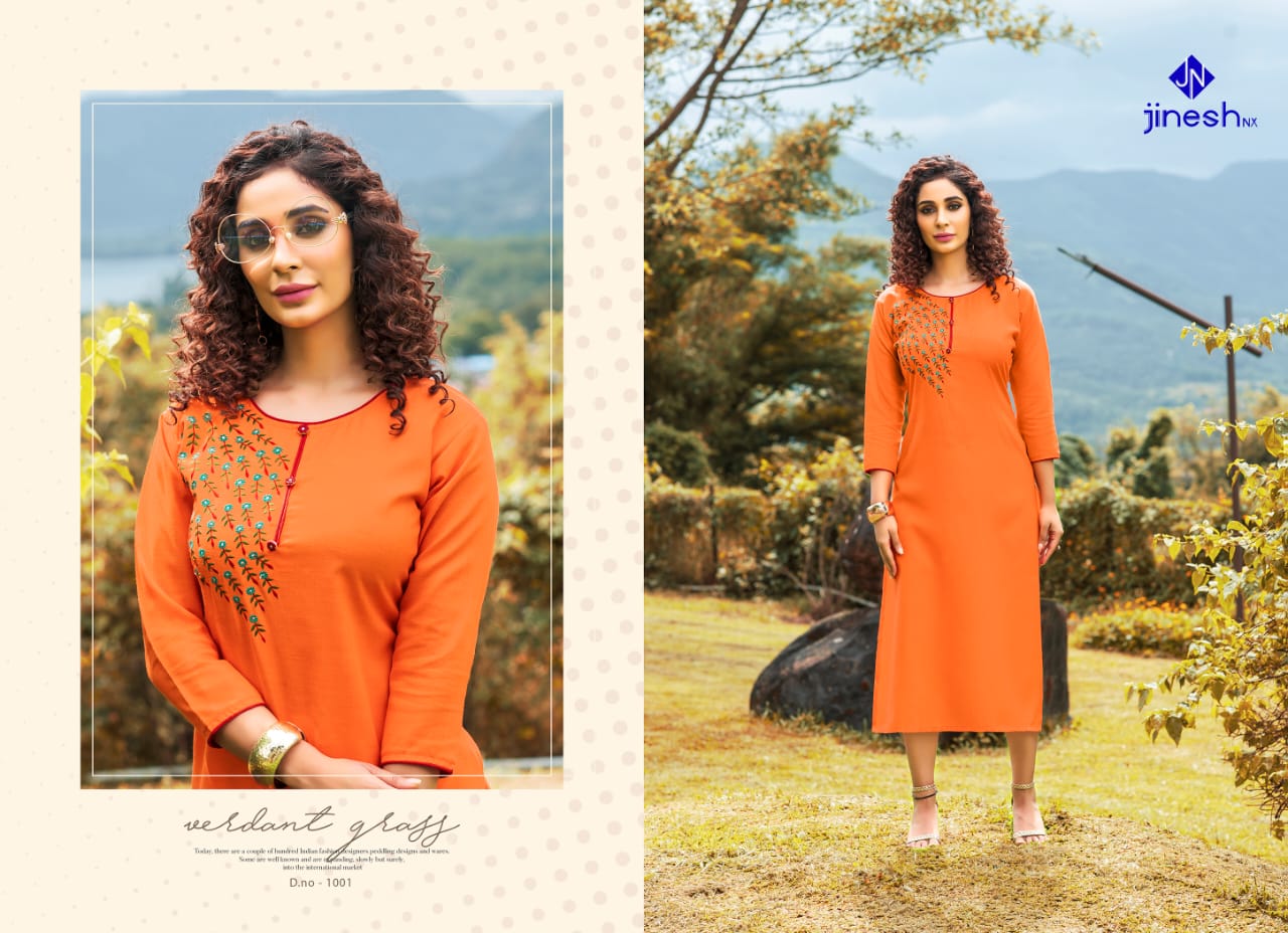 Jinesh Nx Present Aashiqui Plus Vol 1 Kurtis Catalogue