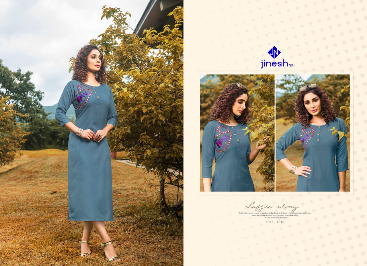 Jinesh Nx Present Aashiqui Plus Vol 1 Kurtis Catalogue