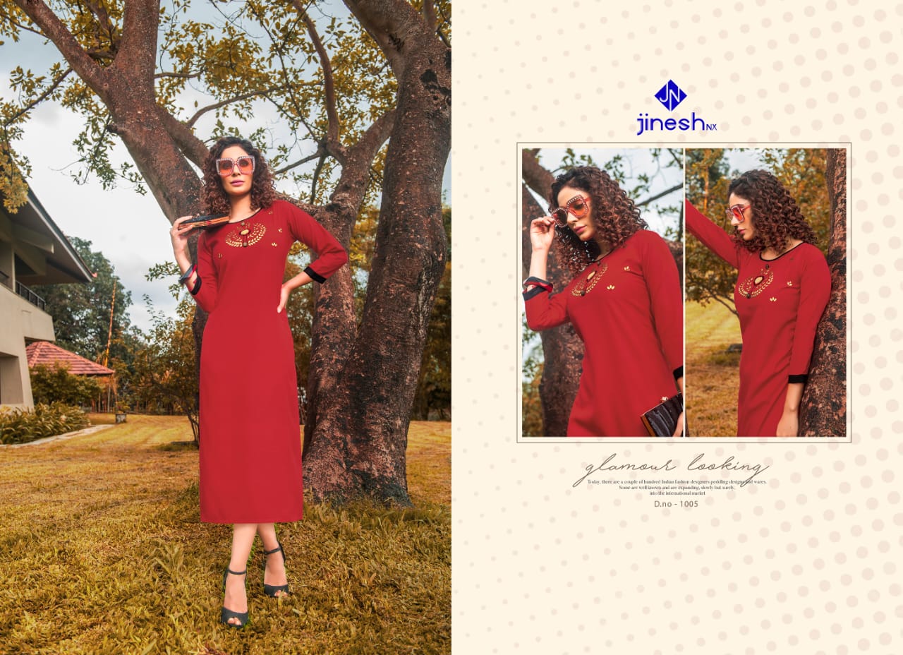 Jinesh Nx Present Aashiqui Plus Vol 1 Kurtis Catalogue