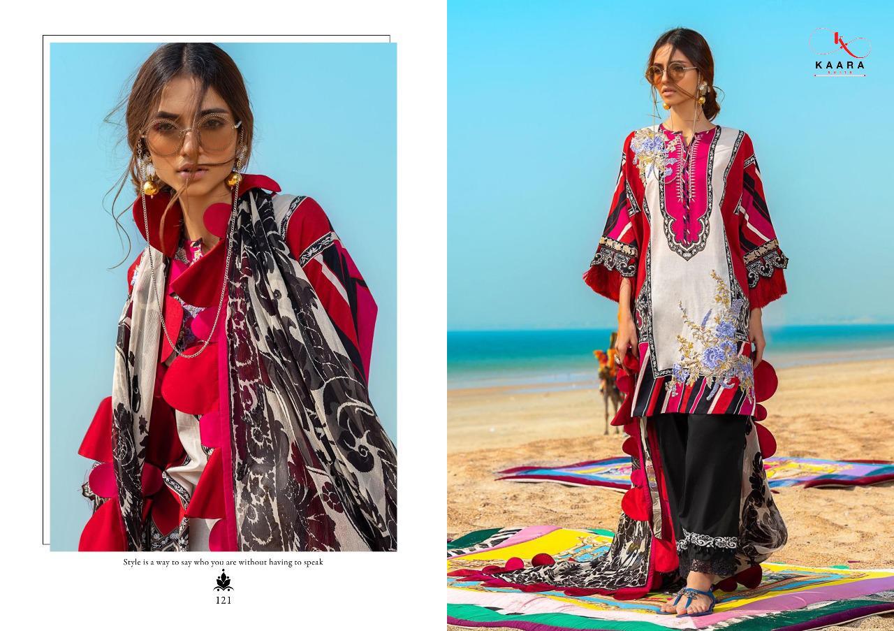 Kaara Present Muzlin Pakistani Suit Catalogue
