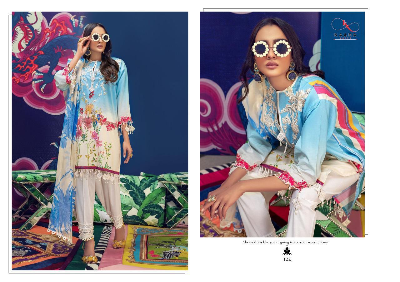 Kaara Present Muzlin Pakistani Suit Catalogue