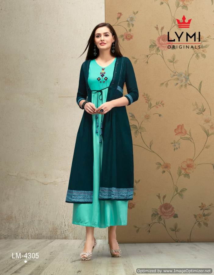 Lymi Present Hall Mark Kurti With Shrug Collection