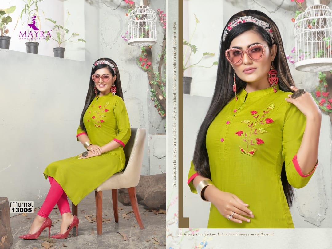 Mayra Present Mumal Kurtis Catalogue
