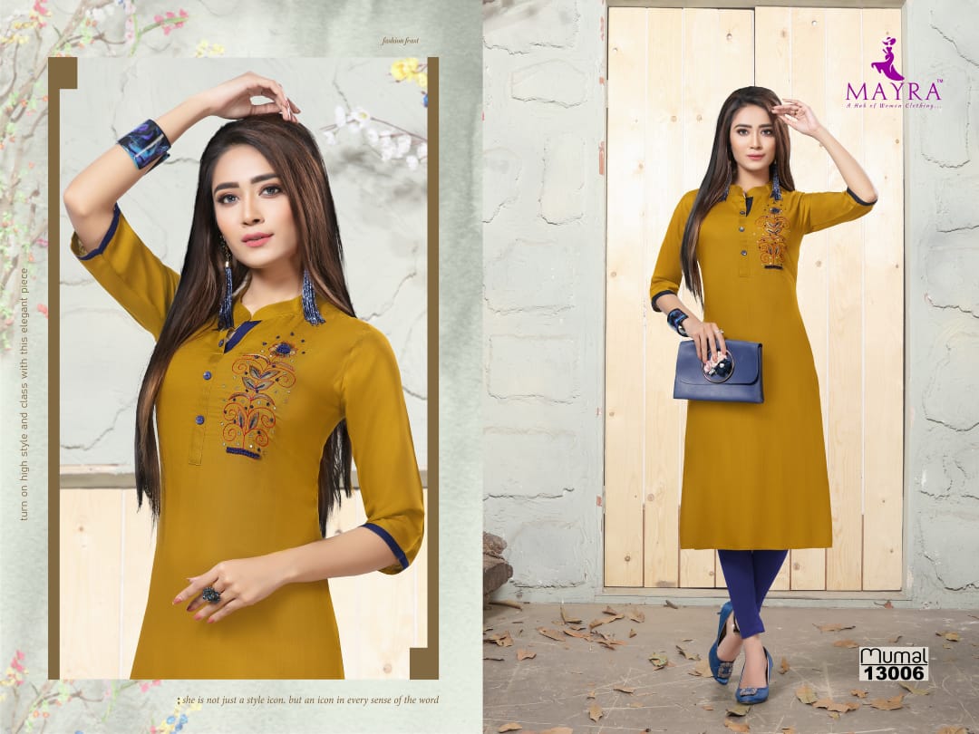 Mayra Present Mumal Kurtis Catalogue