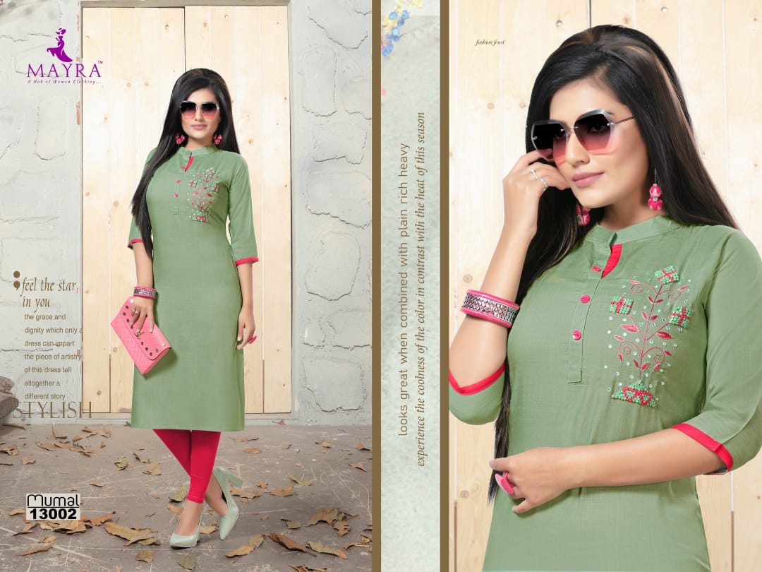 Mayra Present Mumal Kurtis Catalogue
