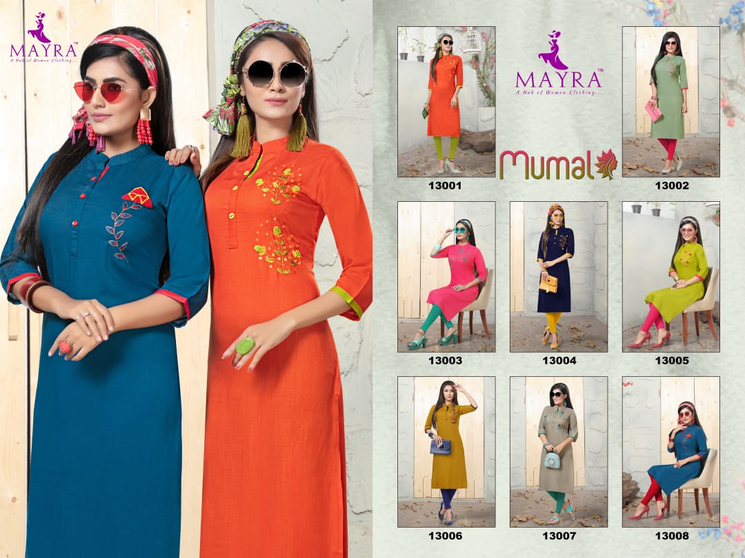 Mayra Present Mumal Kurtis Catalogue