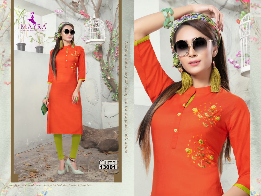 Mayra Present Mumal Kurtis Catalogue