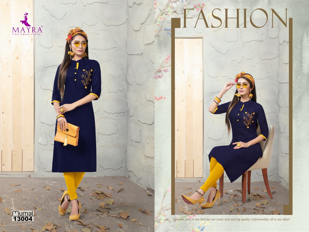 Mayra Present Mumal Kurtis Catalogue