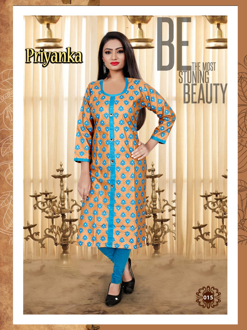 Priyanka Pure Cotton Printed Kurtis Collection.