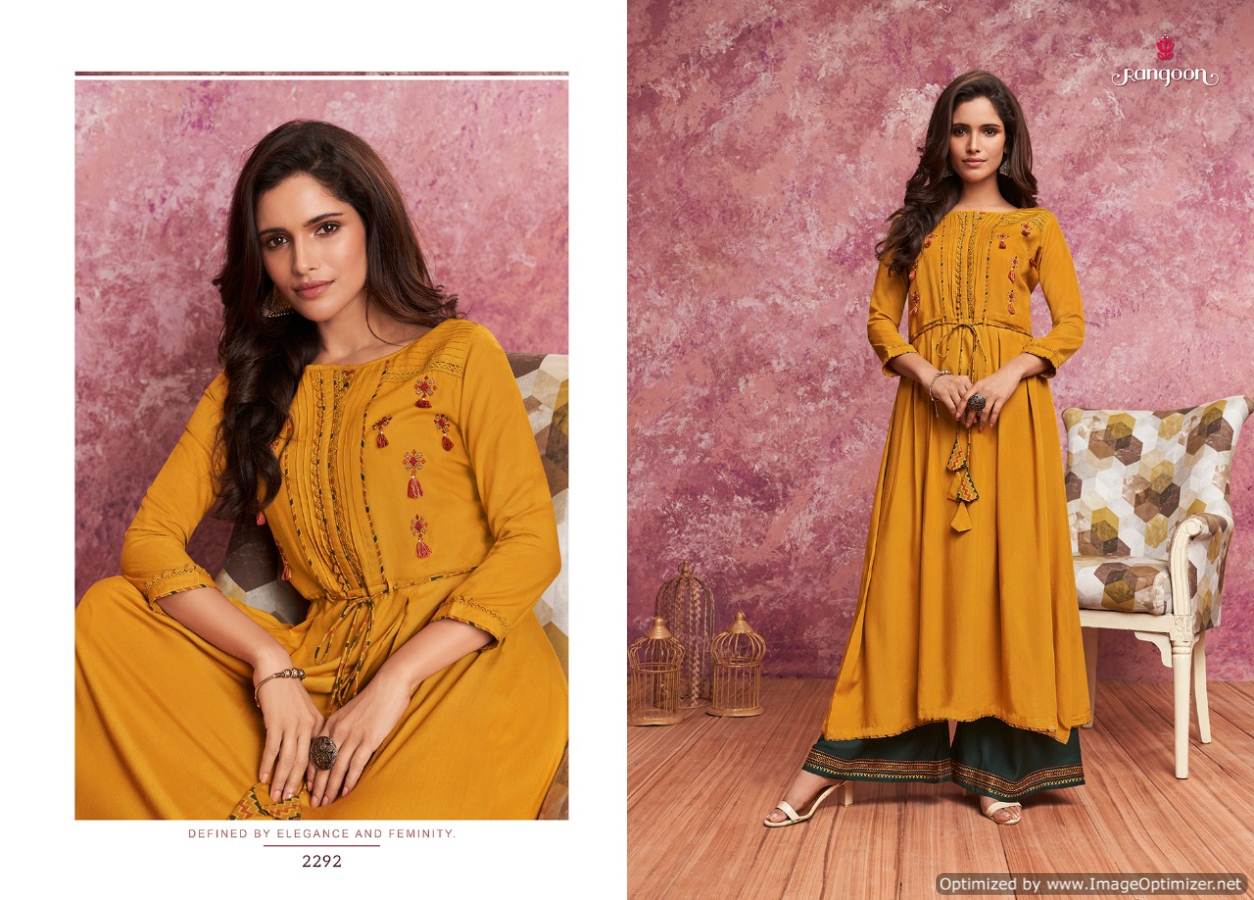 Rangoon Present Merry Kurti With Bottom Collection