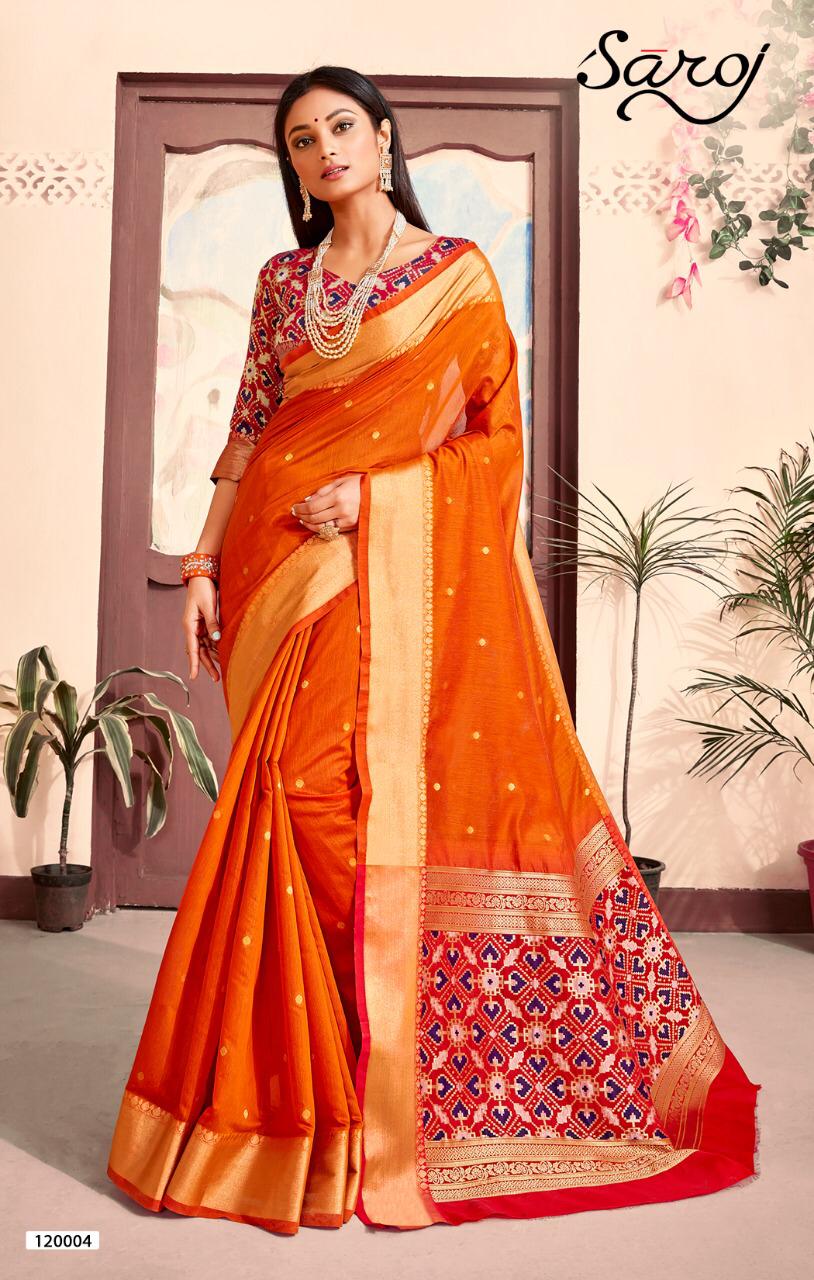 Saroj Present Matka Silk Sarees Catalogue