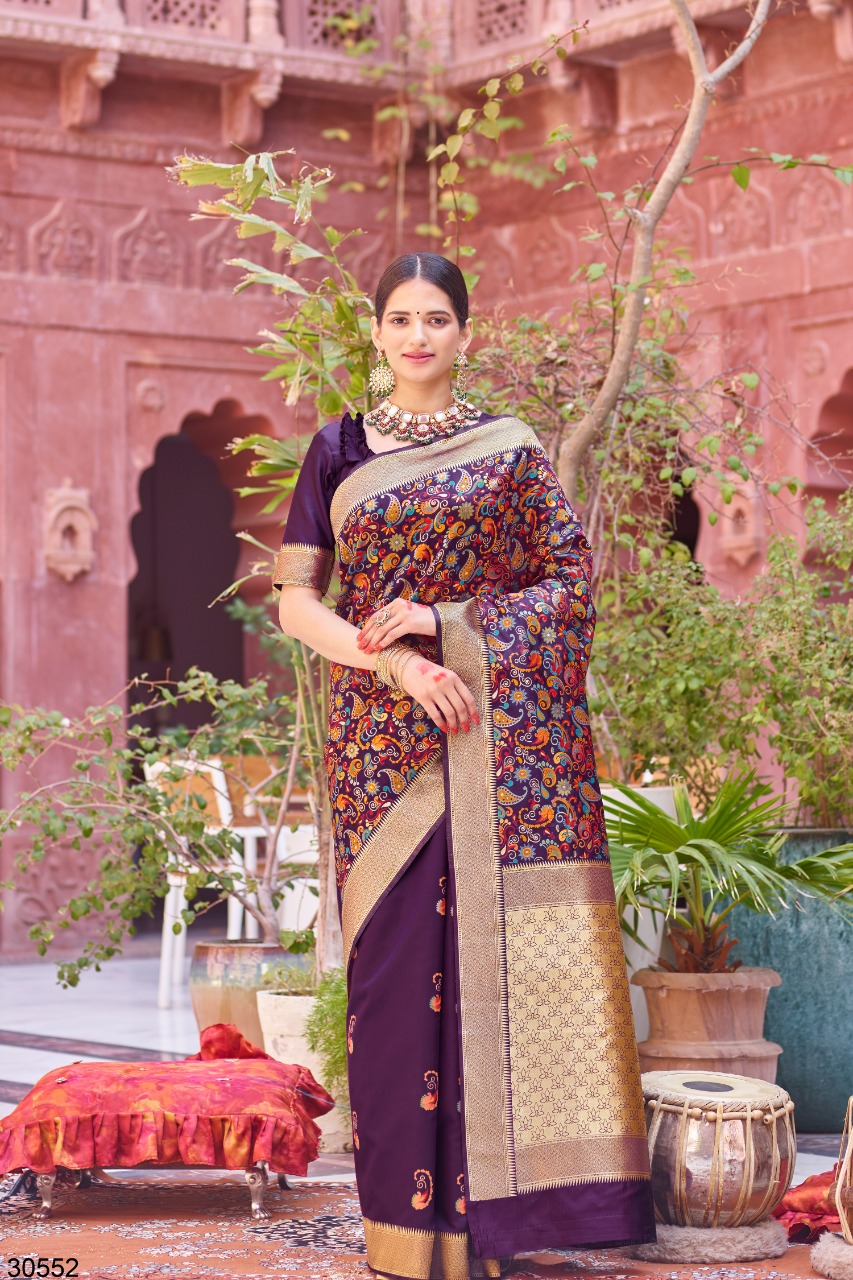 Shangrila Present  Kaasani  Sarees Catalogue