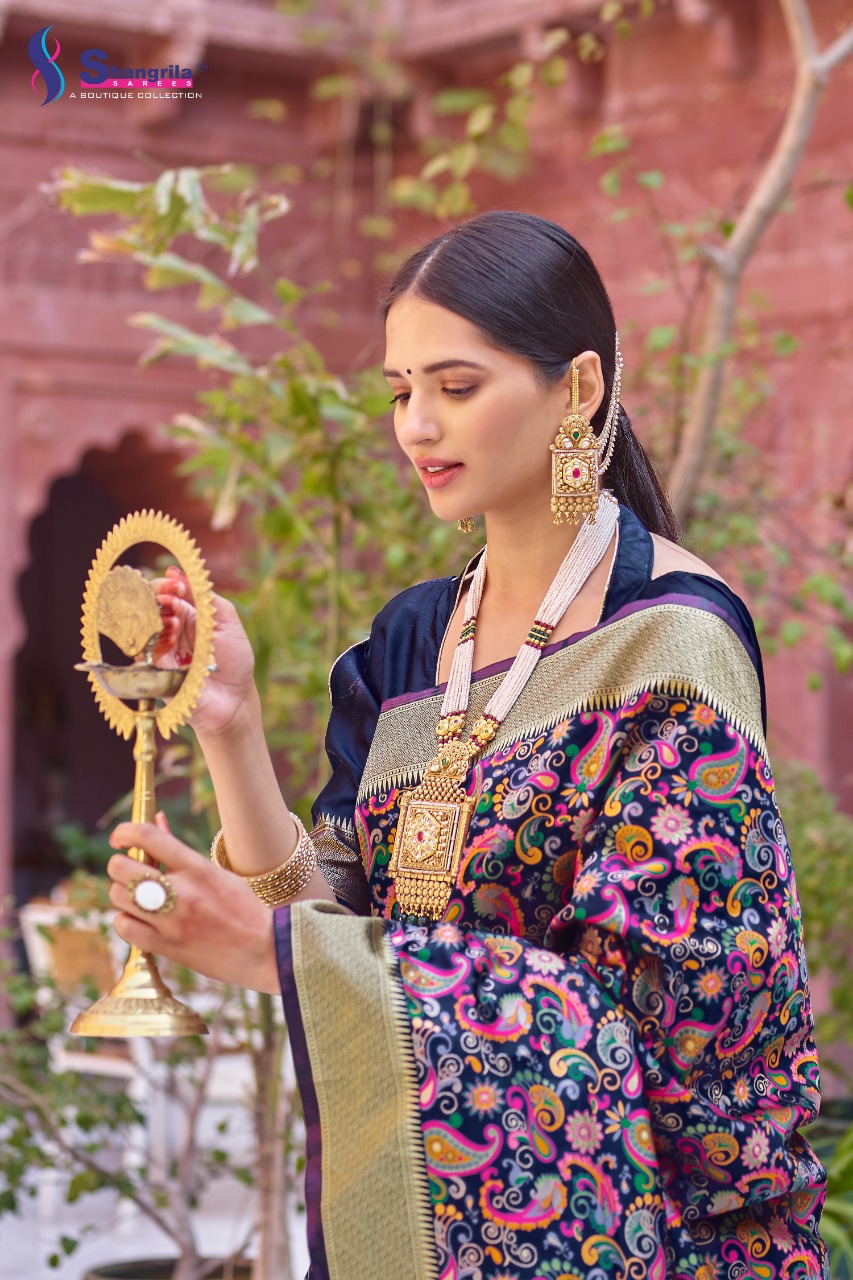 Shangrila Present  Kaasani  Sarees Catalogue
