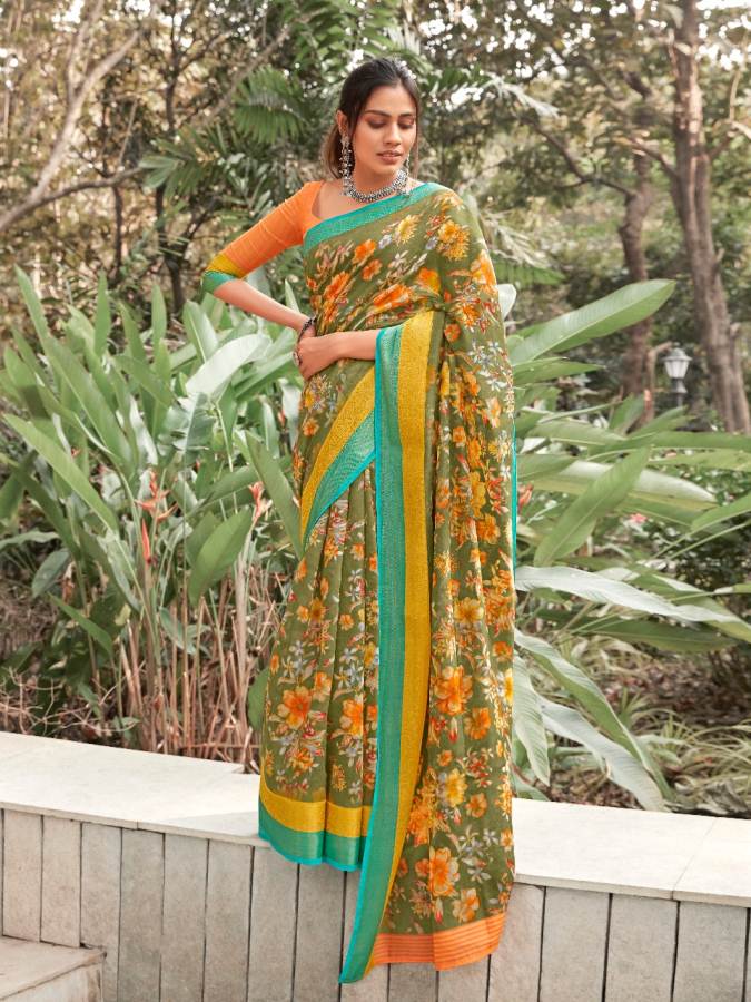 Shangrila Present Kadambari Linen Vol 4 Saree Collection